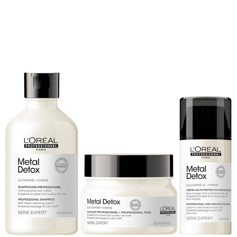 L'Oréal Professionnel Metal Detox Shampoo Masque and Leave-in Cream Bundle von L'Oréal Professionnel