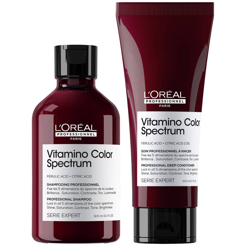 L'Oréal Professionnel Vitamino Color Spectrum Shampoo 300ml and Conditioner 200ml for Coloured Hair Duo von L'Oréal Professionnel
