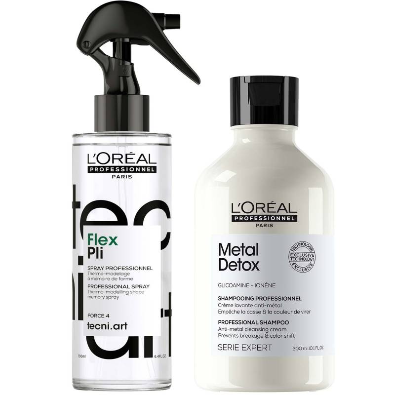 L'Oréal Professionnel: Pros Favourites Duo: Metal Detox Shampoo for Hard Water & Tecni Art Pli Hair Volumising Memory Styling Spray von L'Oréal Professionnel