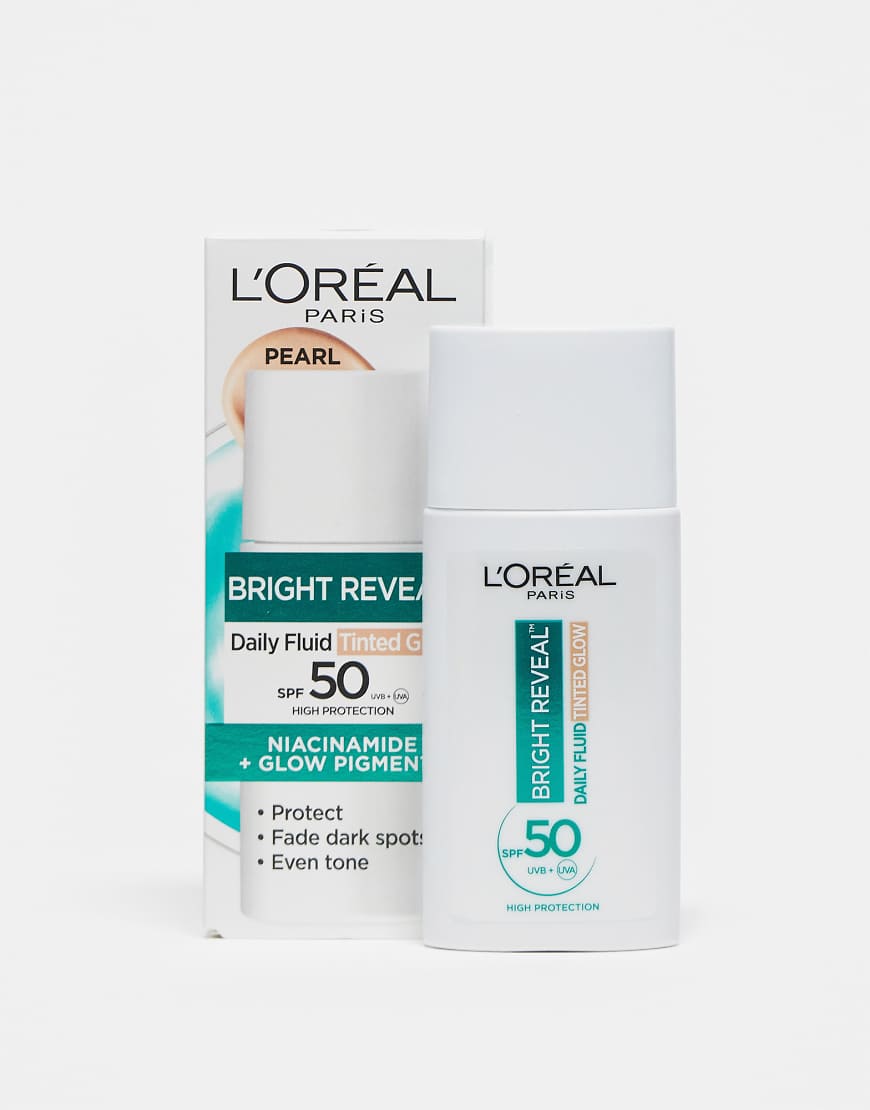 L'Oreal Paris - Daily Fluid Tinted Glow - Getöntes Feuchtigkeitsfluid - LSF 50+ in Pearl Glow, 50 ml-Neutral L'Oreal Paris - Daily Fluid Tinted Glow - Getöntes Feuchtigkeitsfluid - LSF 50+ in Pearl Glow, 50 ml-Neutral von L'Oreal