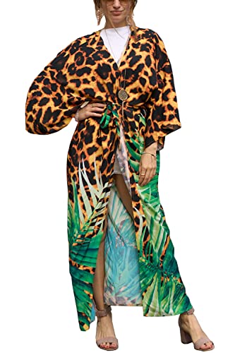 L-Peach Damen Bohemian Cardigan Nachthemd Langes Loungewear Strandkleid Vertuschungen Robe Sarong Pareo L-Peach Damen Bohemian Cardigan Nachthemd Langes Loungewear Strandkleid Vertuschungen Robe Sarong Pareo von L-Peach
