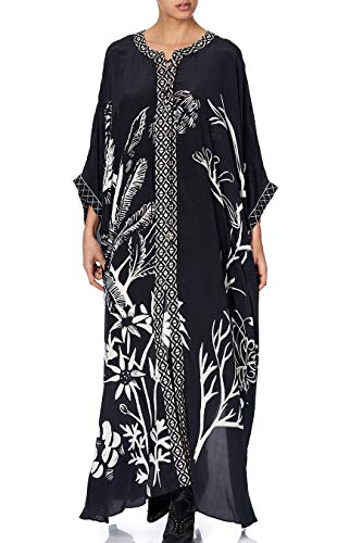 L-Peach Damen Kaftan Maxi Loungewear Boho Homewear Übergroße Kimono Cardigan Strandkleid Cover Ups Robe von L-Peach