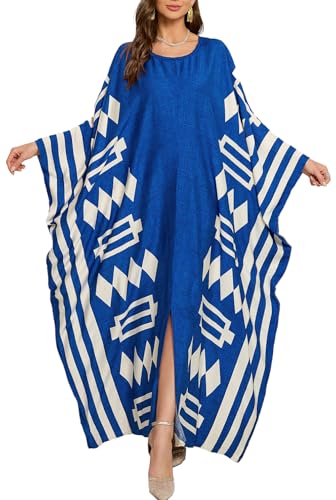 L-Peach Damen Schnelltrocknend Kimono Kaftan Langes Kleid Strandkleid Bikini Cover Ups von L-Peach