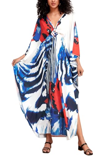 L-Peach Damen Sommer Kaftan Maxi Langes Strandkleid Pareos Strandhemd Bademode Bikini Cover Ups L-Peach Damen Sommer Kaftan Maxi Langes Strandkleid Pareos Strandhemd Bademode Bikini Cover Ups von L-Peach