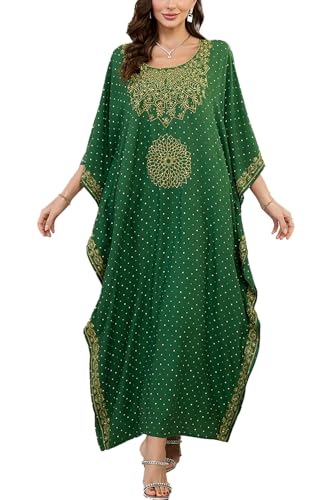 L-Peach Damen Spitze Blumen Langes Kleid Strandkleid Pareo Kimono Cover ups One Size von L-Peach