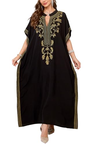 L-Peach Damen Spitze Blumen Langes Kleid Strandkleid Pareo Kimono Cover ups One Size von L-Peach