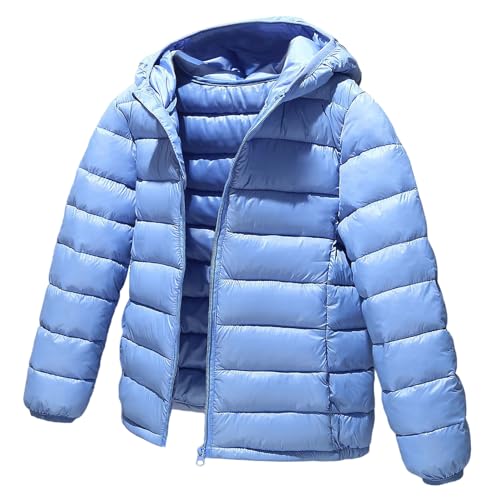 L SERVER Daunenjacke Kinder Jungen mit Kapuze Winddichter Warmer Parka Mädchen Stylische Leichte Winterjacke Sportliche Steppjacke Wintermantel, Hellblau, 164 L SERVER Daunenjacke Kinder Jungen mit Kapuze Winddichter Warmer Parka Mädchen Stylische Leichte Winterjacke Sportliche Steppjacke Wintermantel, Hellblau, 164 von L SERVER