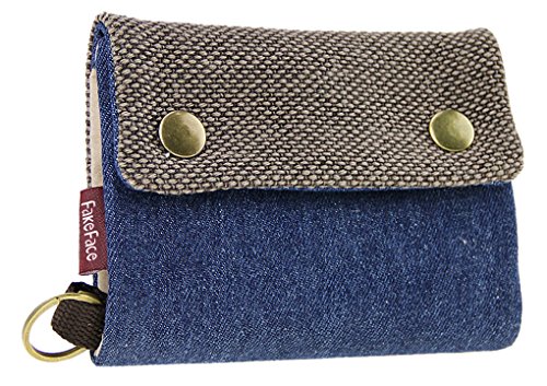 Liying Neu Geldbeutel Geldbörse Portemonnaie mit Geldklammer,Canvas Herren-Portmonee,Herrenbörse,Kreditkartenetui,Brieftasche,Geldtasche mit RFID-Blocker von LY