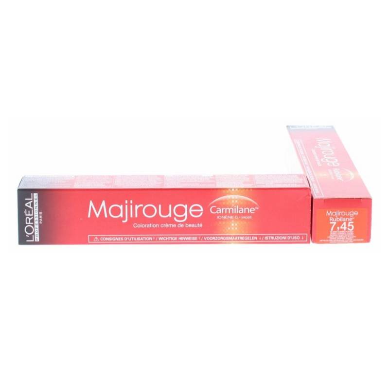L'ORÉAL PARIS Mascara Majirouge Coloration 7.45 Mittelblond Intensives Kupfer Mahagoni 50ml von L'oréal Paris