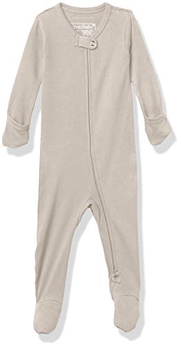 L'ovedbaby Unisex Organic Baby Reißverschluss Fußband, hellgrau, 18-24 Monate von L'ovedbaby