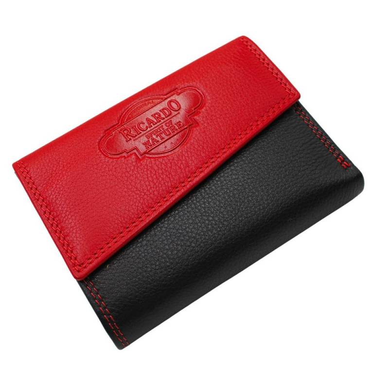 L&B Geldbörse Nappaleder Bi-Color Portemonnaie, mit RFID-Schutz >1251< Geldbeutel, feinstes Nappaleder von L&B