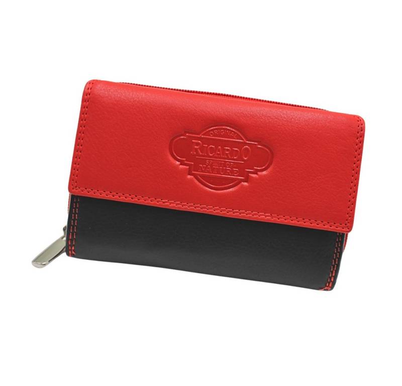 L&B Geldbörse Nappaleder Bi-Color Portemonnaie, mit RFID-Schutz >1502< Geldbeutel, feinstes Nappaleder von L&B
