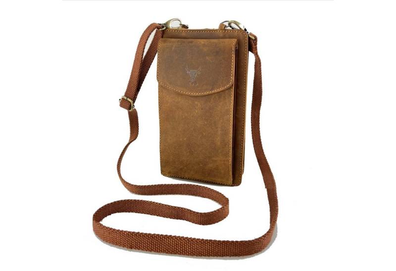 L&B Handytasche >2616< Umhängetasche & Geldbörse Crossbody, Büffelleder von L&B