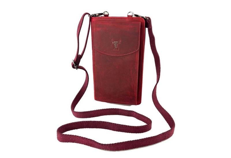 L&B Handytasche >2616< Umhängetasche & Geldbörse Crossbody, Büffelleder von L&B