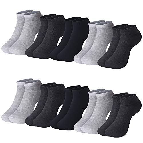 L&K-II 12 Paar Baumwolle Damen Sneaker Socken Füßlinge 2301GE 35/38 von L&K-II