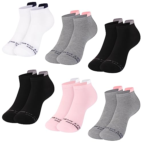 L&K-II 12 Paar Damen Sneaker Socken Füßlinge mehrfabrig mit verschiedene Muster 2144-N 35 38 von L&K-II