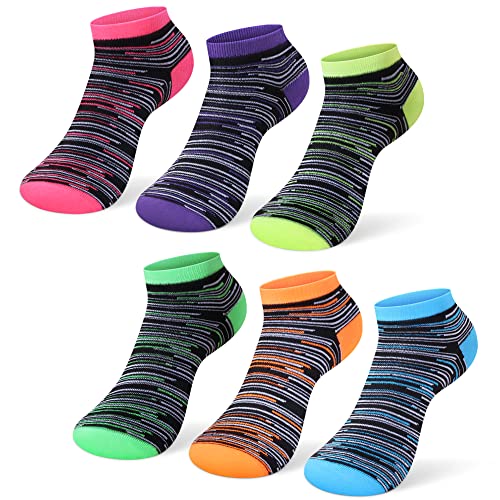 L&K-II 12 Paar Damen Sneaker Socken Füßlinge mehrfabrig mit verschiedene Muster 92220-N 35 38 von L&K-II