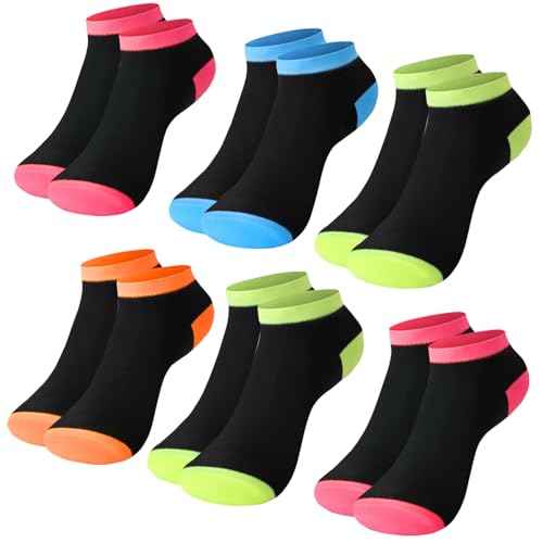L&K-II 12 Paar Damen Sneakersocken Sportsocken Freizeitsocken Laufsocken Kurze Socken Knöchelsocken Füßlinge Sommersocken Baumwolle 92281 39/42 von L&K-II