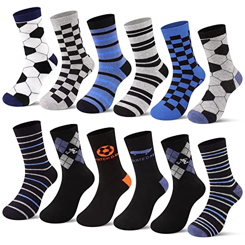 L&K-II 12er Kindersocken Sportsocken für Jungen Junior aus Baumwolle Wintersocken Fußball 2873 35-38 von L&K-II