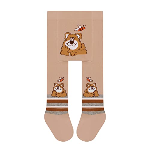 L&K-II 1er Pack Babystrumpfhose Strumpfhose für Baby Jungen mit Hund Löwen Affen Bären und Auto Motiv 2770E 80-86 von L&K-II