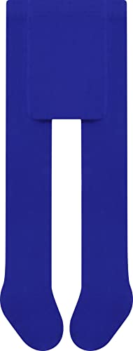 L&K-II 1er Pack Kinder Mädchen Jungen Strumpfhose Strickstrumpfhose aus Baumwolle einfarbig 2765DBU 134-140 von L&K-II