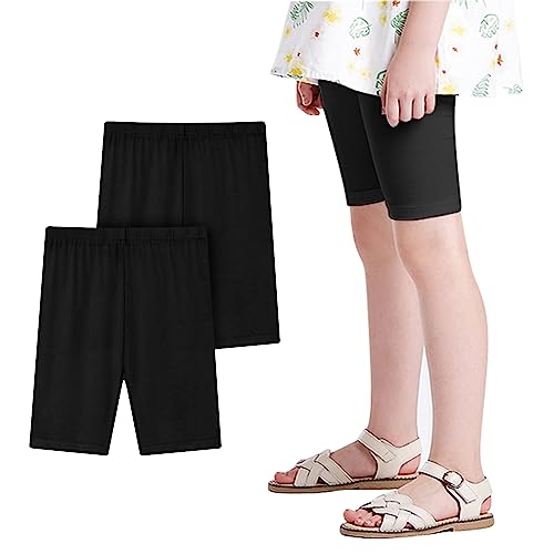 L&K-II 2er Mädchen Leggings Kurz Radlerhose aus Baumwolle Sommer Shorts Uni Farbe Schwarz 122/128 L&K-II 2er Mädchen Leggings Kurz Radlerhose aus Baumwolle Sommer Shorts Uni Farbe Schwarz 122/128 von L&K-II