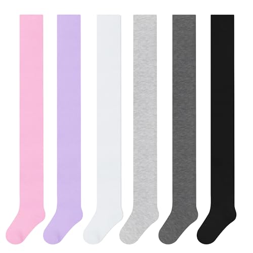 L&K-II 6er Kinder Strumpfhose Mädchen Strumpfhose Jungen Strickstrumpfhose Baumwolle einfarbig 6 Stück in Set 2788 110-116 von L&K-II