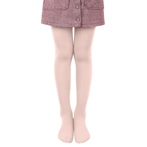 L&K-II Ballett Strumpfhose Mädchen Tanzstrumpfhose Feinstrumpfhose Mädchen Mikrofaser Farbig 27251 Apricot 122-128 von L&K-II