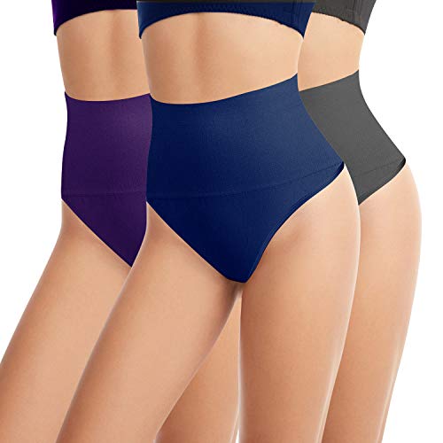 L&K-II Damen Nahtlos Mieder String Bauchweg 3601 Marienblau Grau Violet L/XL von L&K-II