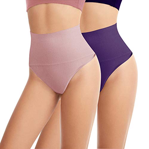 L&K-II Damen Nahtlos Mieder String Bauchweg 3601 Pink Violet L/XL von L&K-II