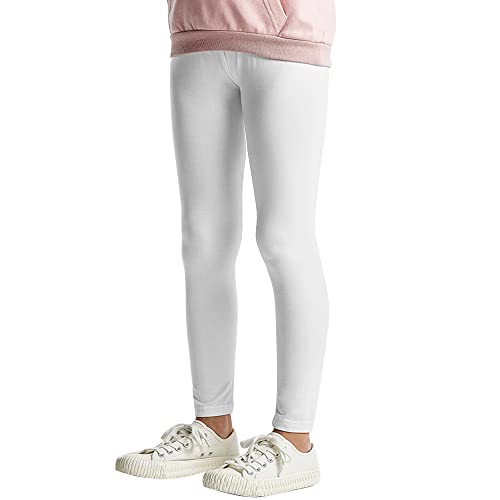 L&K-II Kinder Leggings Basic Uni Farbe Mädchen Tanzhose Baby Leggins Fitness Hose Baumwolle 2708 Weiß-134 L&K-II Kinder Leggings Basic Uni Farbe Mädchen Tanzhose Baby Leggins Fitness Hose Baumwolle 2708 Weiß-134 von L&K-II