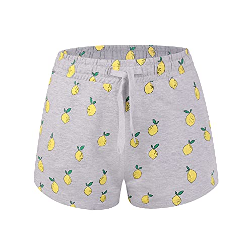 L&K-II Mädchen Shorts mit verschiedenen niedlichen Mustern Kinder Baby Kurze Hose Baumwolle 4511 Grau 140 von L&K-II