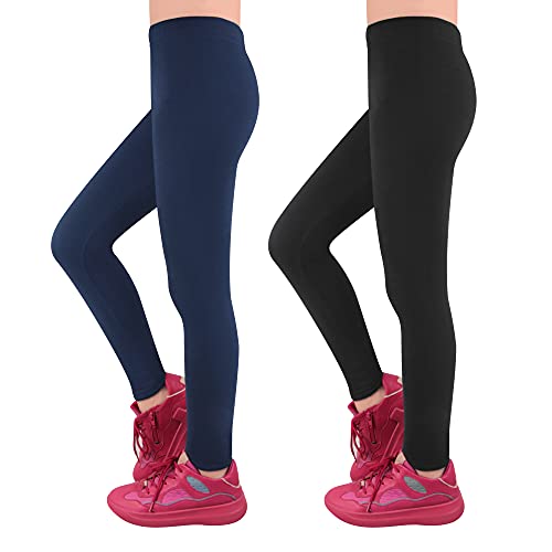 L&K-II Thermoleggings Mädchen Winter Leggings Mädchen gefütterte Kinder Leggings Mädchen 4602 BL+MBU 146-152 von L&K-II