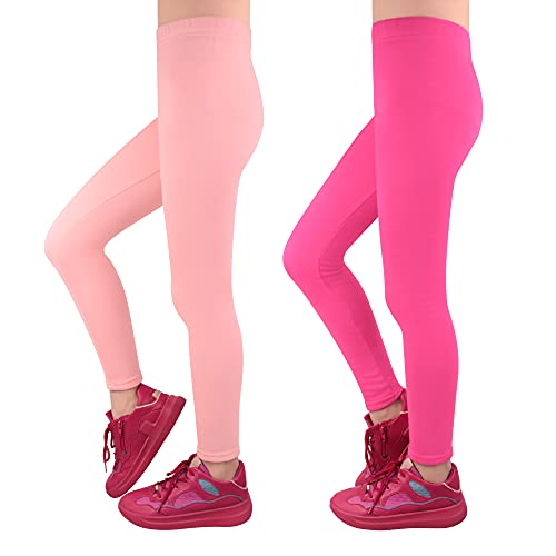 L&K-II Thermoleggings Mädchen Winter Leggings Mädchen gefütterte Kinder Leggings Mädchen 4602 RO+PI 110-116 von L&K-II