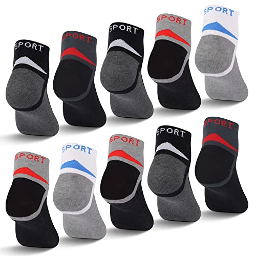 L&K 12 Paar Herren Sneaker Socken Baumwolle Sportsocken atmungsaktiv mehrfarbig 92289 39-42 von L&K