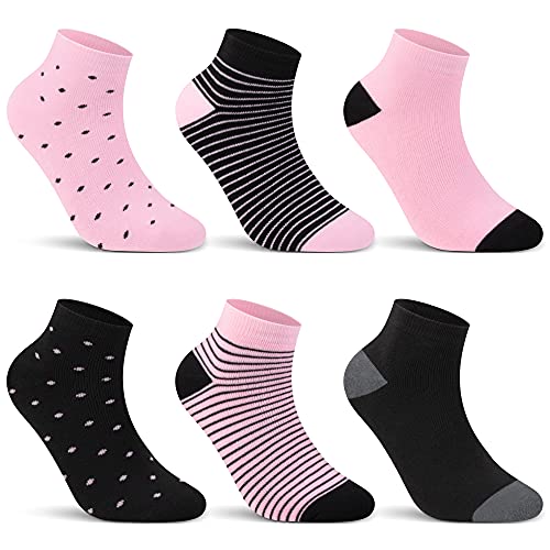 L&K 6 Paar Damen Thermosocken mit Innenfrotttee Wintersocken Sneaker Socken 92274, Mehrfarbig, 39-42 von L&K