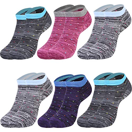 L&K 6 Paar Damen Socken Winter Sneaker Socken Thermosocken mit Innenfrotttee Baumwolle warm Sportsocken Vollfrottee Wintersocken 2033 35 38 von L&K