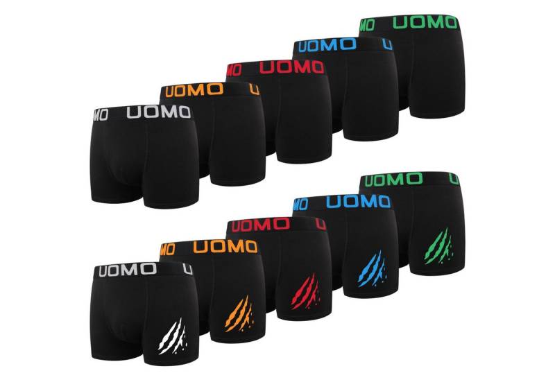 L&K Boxershorts 1116 (10er-Pack) Herren Boxershorts aus Baumwolle verschienden Farben von L&K