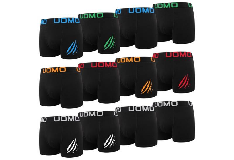 L&K Boxershorts 1119 (12er-Pack) Boxershorts Herren aus Baumwolle klassischen Unifarben von L&K