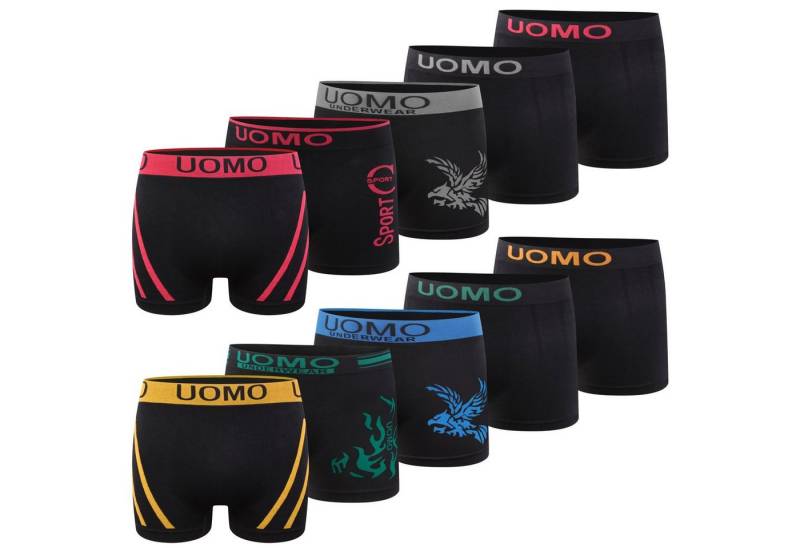 L&K Boxershorts 1209 (10er-Pack) Boxershorts aus Mikrofaser ohne Seitennaht in 10 verschiedenen Modelle von L&K