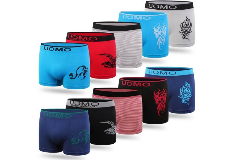 L&K Boxershorts 1209MF (10er-Pack) Boxershorts Herren & Jungen Mikrofaser in 10 verschiedenen Modelle von L&K