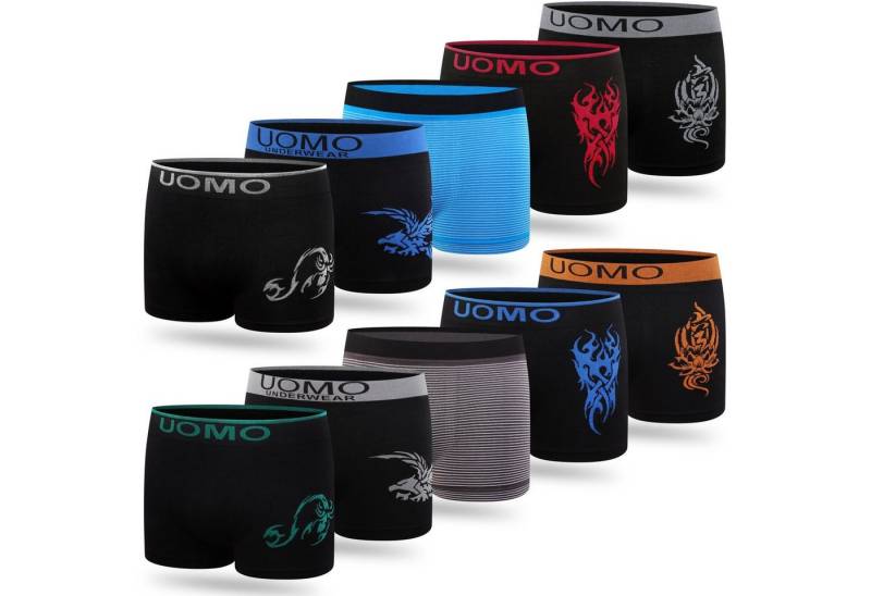 L&K Boxershorts 1209MF (10er-Pack) Boxershorts Herren & Jungen Mikrofaser in 10 verschiedenen Modelle von L&K