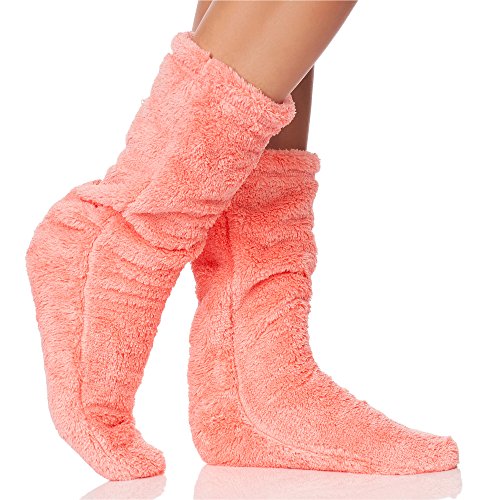 L&L Damen Warme Winter Socken LL0029 (Pfirsich, 36/38) von L&L