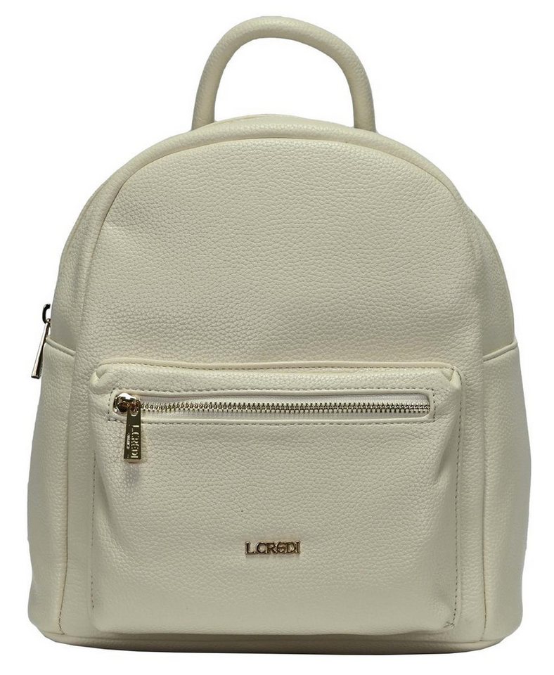 L. CREDI Cityrucksack L.Credi Damen-City-Rucksack BUDAPEST Backpack vegan 27x16x29 113 Kitt von L. CREDI