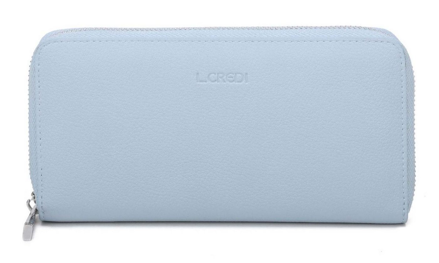 L. CREDI Geldbörse Zip Around Wallet, mit RFID-Blocker Schutz von L. CREDI
