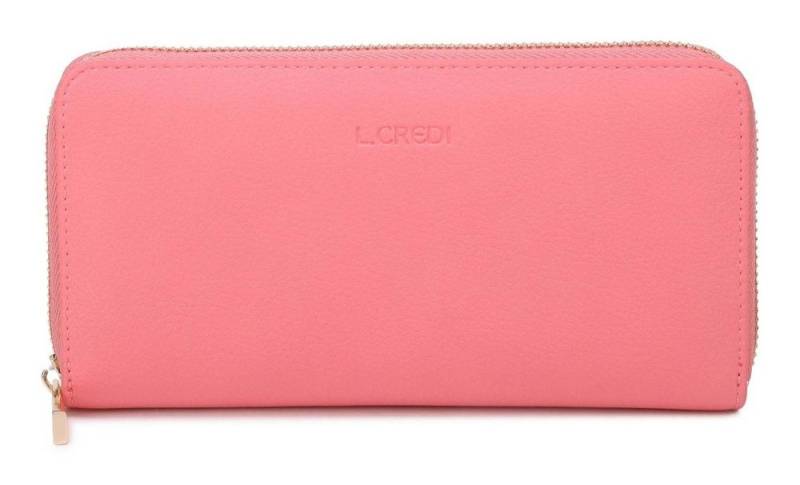 L. CREDI Geldbörse Zip Around Wallet, mit RFID-Blocker Schutz von L. CREDI
