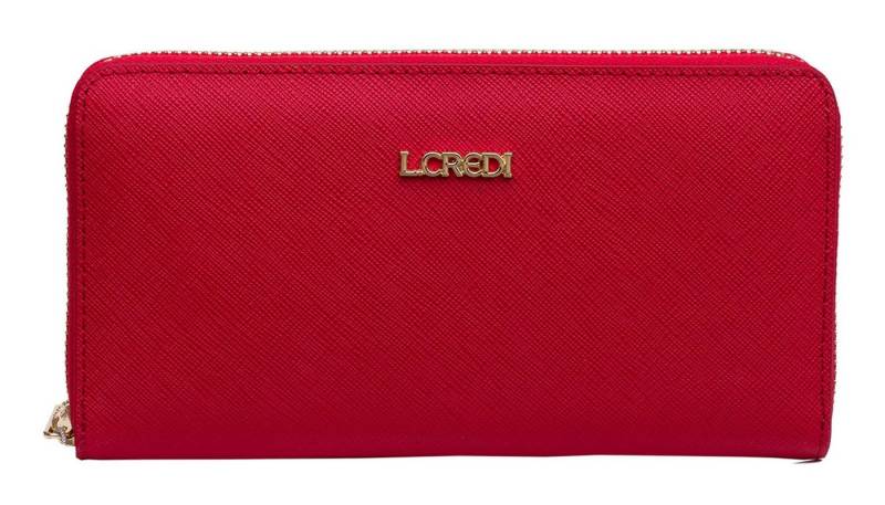 L. CREDI Geldbörse Zip Around Wallet, mit RFID-Blocker Schutz von L. CREDI