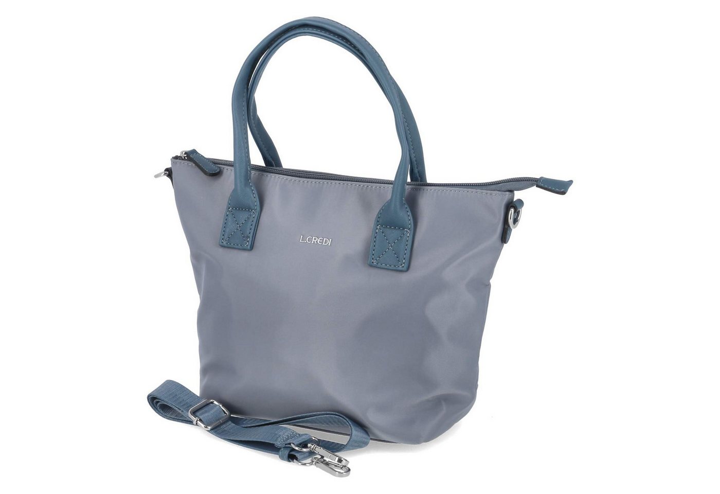 L. CREDI Handtasche L.Credi 1006005-532 SP Damen Henkeltaschen Textil blau von L. CREDI