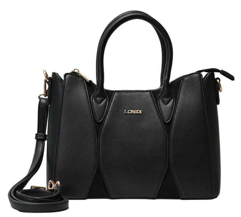 L. CREDI Henkeltasche L.CREDI Damen-Henkeltasche Rahja schwarz von L. CREDI