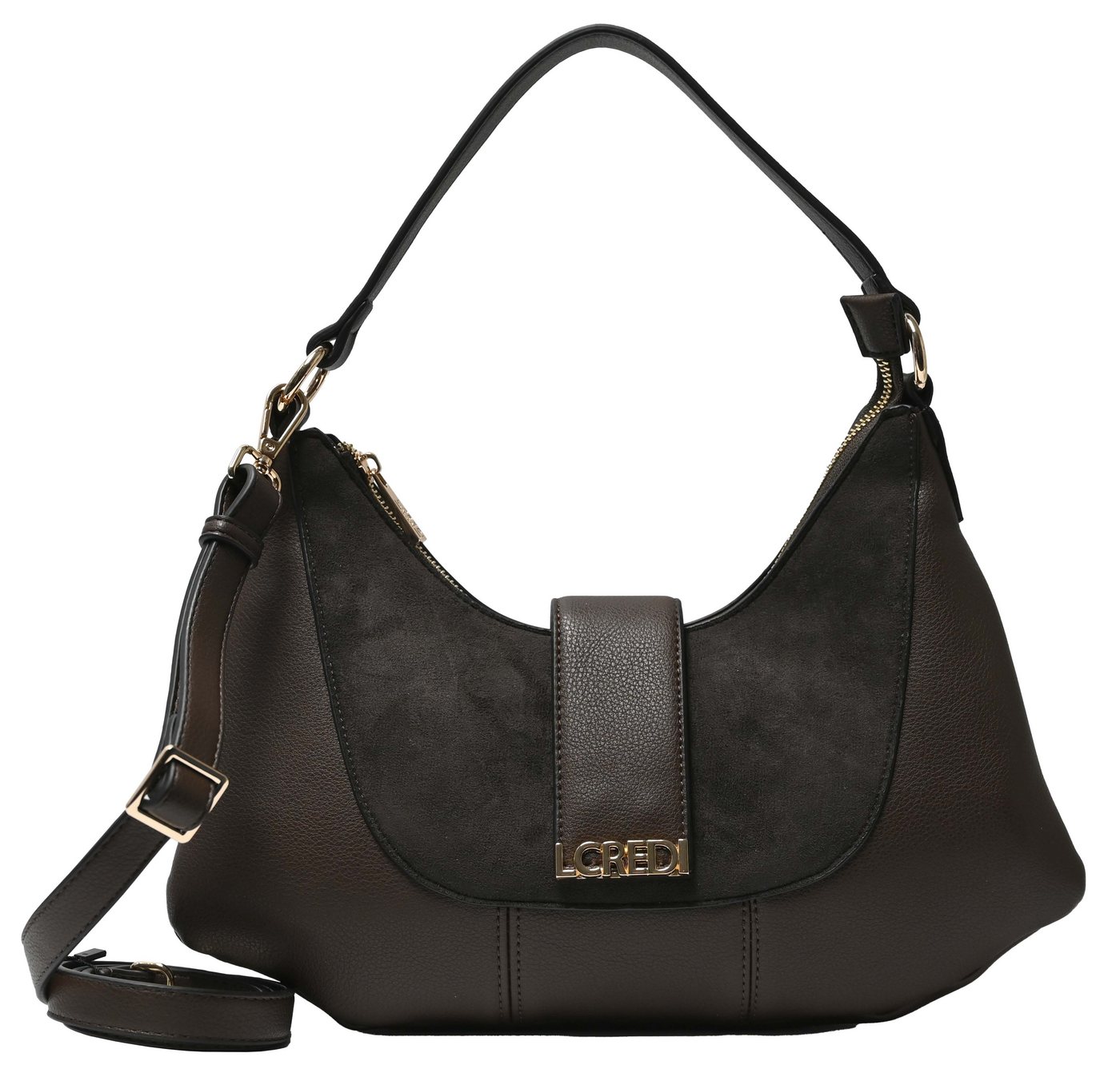 L. CREDI Hobo L.CREDI Damen Hobo REBECCA chocolate (1-tlg) von L. CREDI
